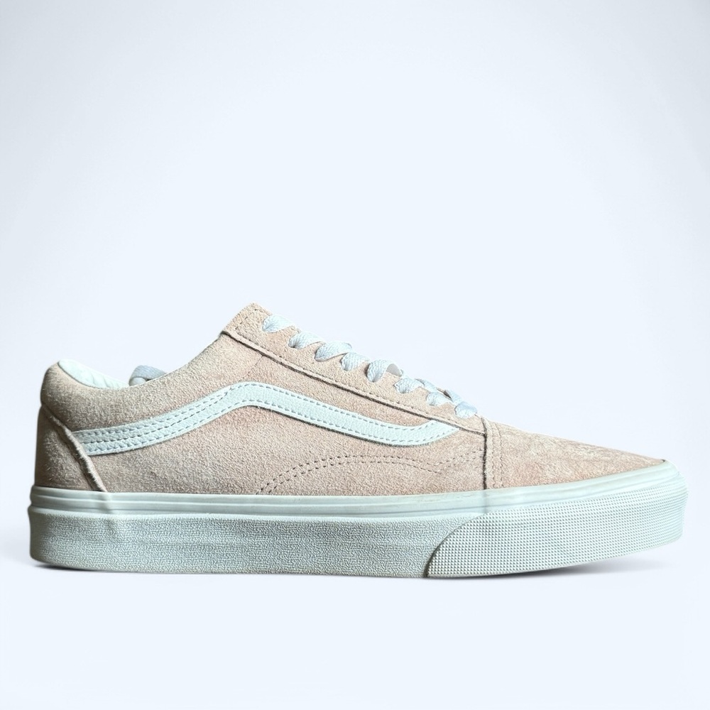 Vans Tan/Pink Suede Sneakers • Unisex • 8.5 Men • 10 Women